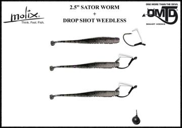 Molix Sator Worm 2,5'' ( 15 pcs.) Col.Glowing Orange