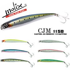 Molix Casting Jig Minnow 115 Baitfish Series Col. Pearl White Orange