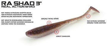 Molix RA Shad 3'' (8 pcs)  col. White Shad