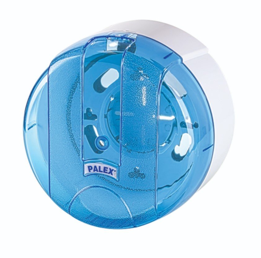 Palex Pratik Tuvalet Kağıdı Dispenseri Şeffaf Mavi