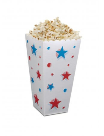 PopCorn Mısır Kutusu Büyük Boy 19cm x 9cm x 9cm 100 Adet