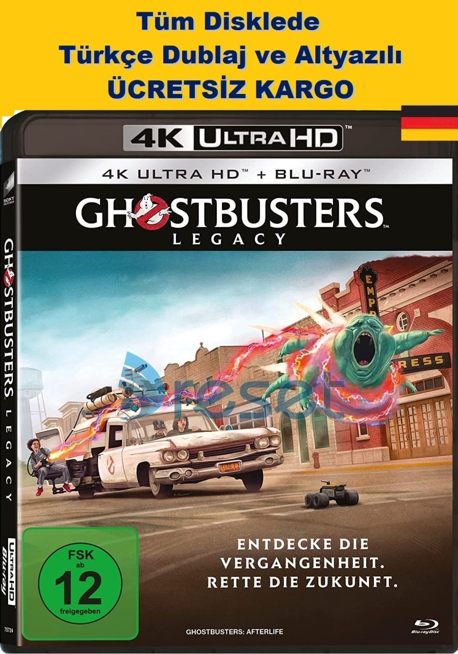 Ghostbusters Afterlife - Hayalet Avcıları Öteki Dünya 4K Ultra HD+Blu-Ray 2 Disk