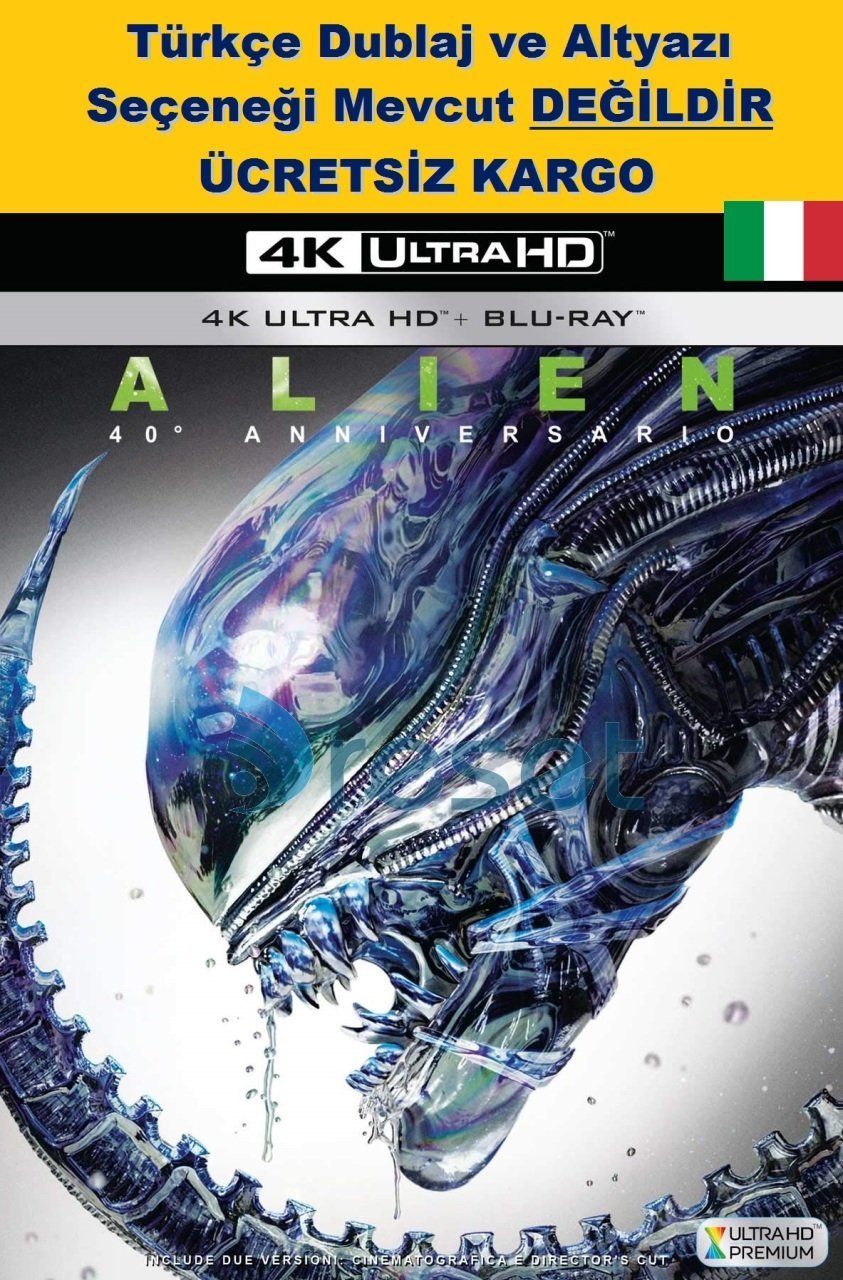 Alien - Yaratık 4K Ultra HD+Blu-Ray 2 Disk 40. Yıl Versiyonu