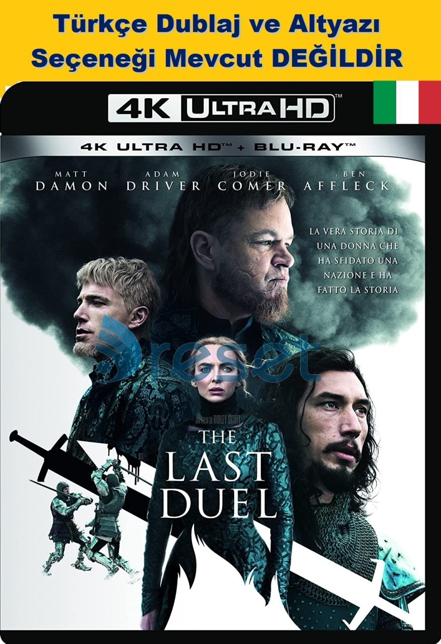 The Last Duel - Son Düello 4K Ultra HD+Blu-Ray 2 Disk