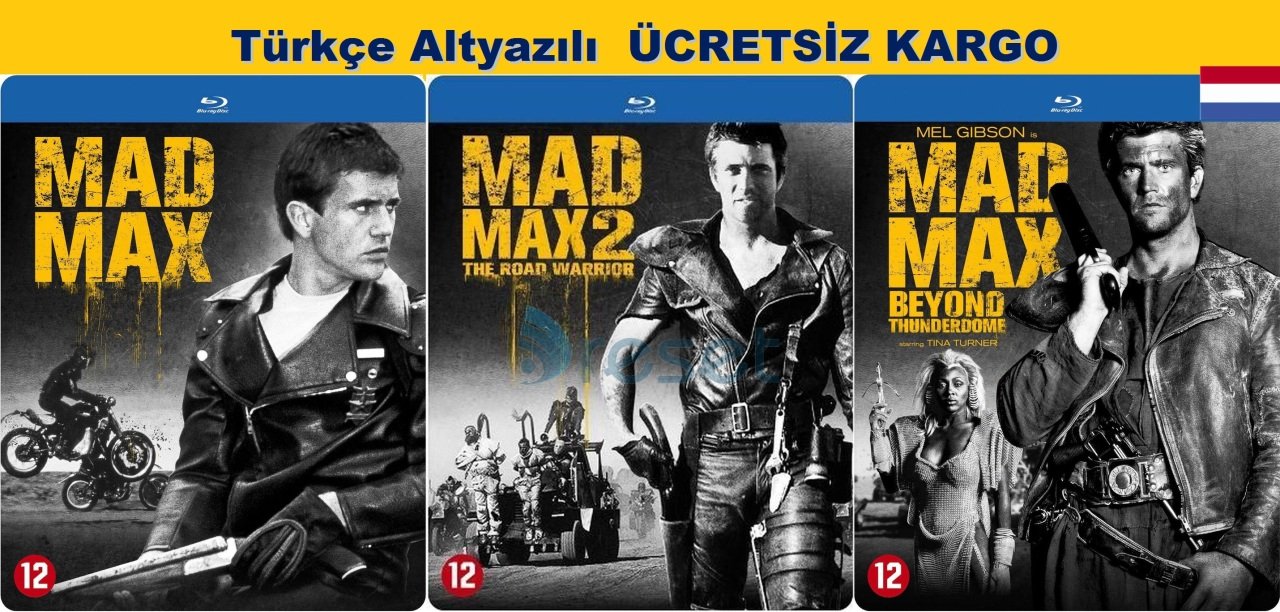 Mad Max 1+2+3 Steelbook Blu-Ray 3 Film 3 Disk