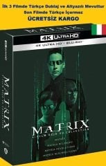 Matrix 4 Film Collection 4K Ultra HD+Blu-Ray 11 Disk Karton Kutulu