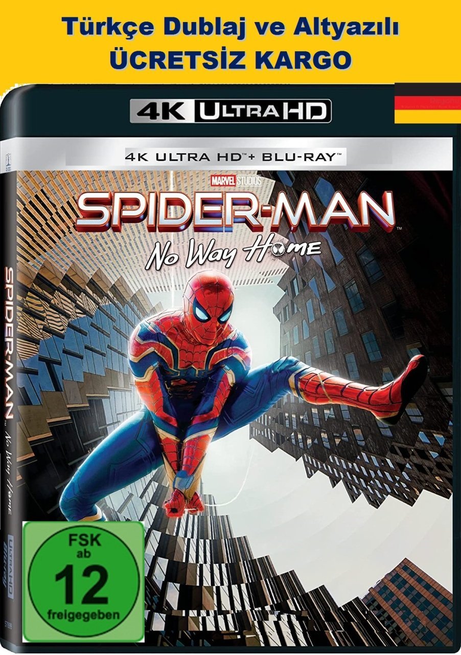 Spider-Man No Way Home - Örümcek Adam Eve Dönüş Yok 4K Ultra HD+Blu-Ray 2 Disk