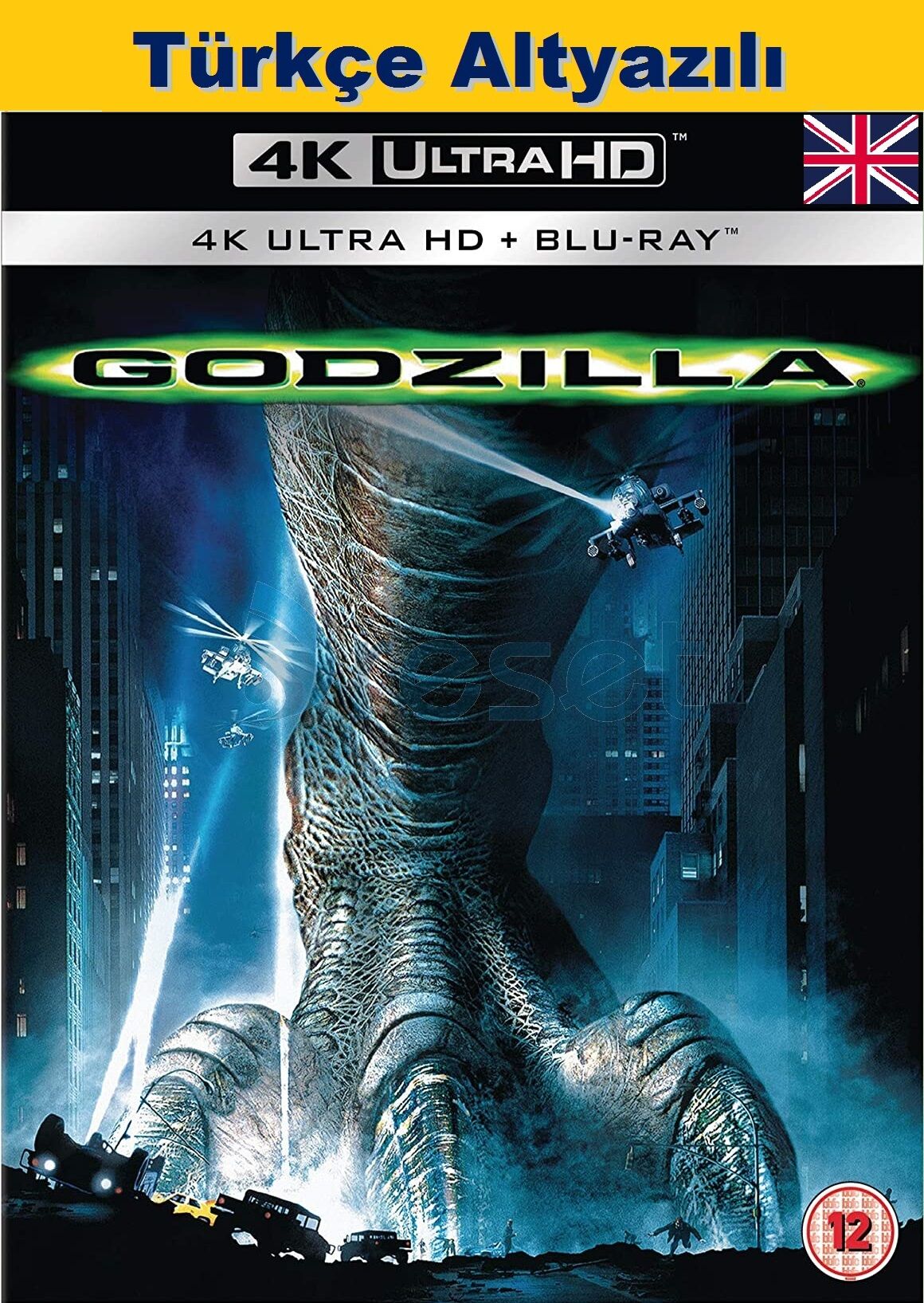 Godzilla 4K Ultra HD+Blu-Ray 2 Disk Karton Kılıflı