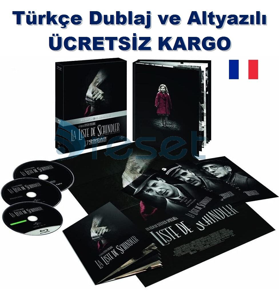 Schindler's List - Schindler's Listesi 20. Yıl Özel Baskısı Blu-Ray+DVD Sıvama Kutu  3 Disk