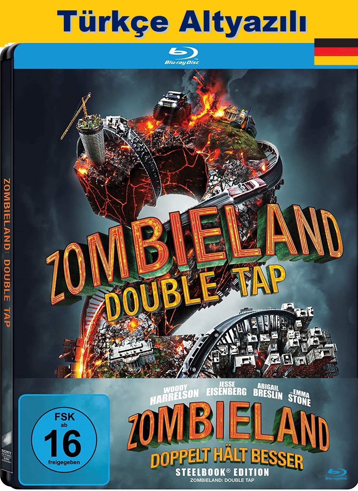 Zombieland Double Tap Steelbook Blu-Ray