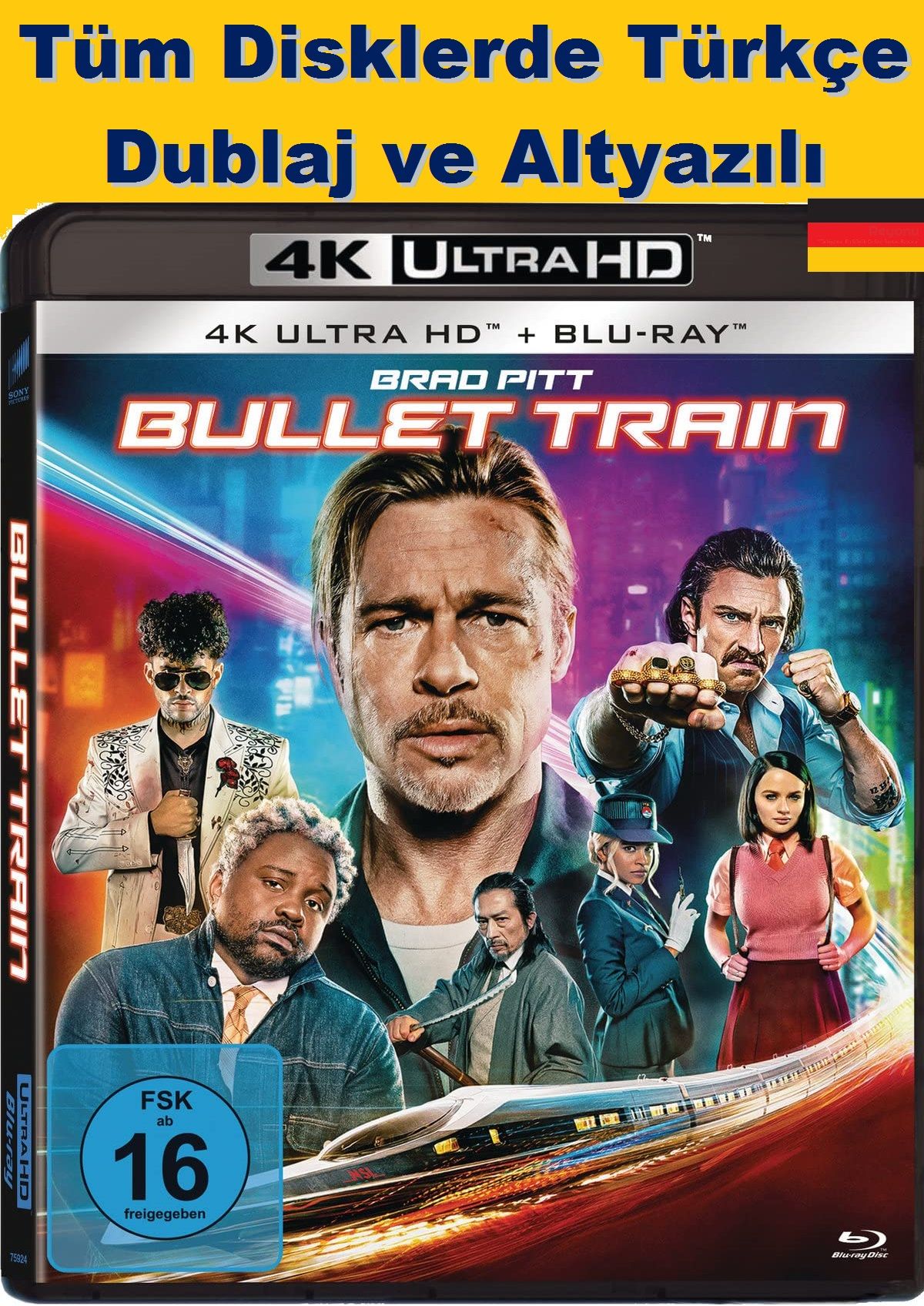 Bullet Train - Suikast Treni 4K Ultra HD+Blu-Ray 2 Disk