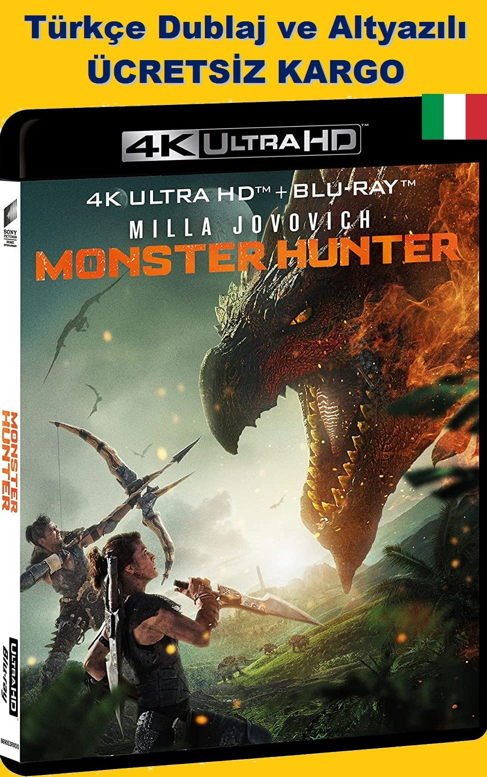 Monster Hunter - Canavar Avcısı 4K Ultra HD+Blu-Ray 2 Disk