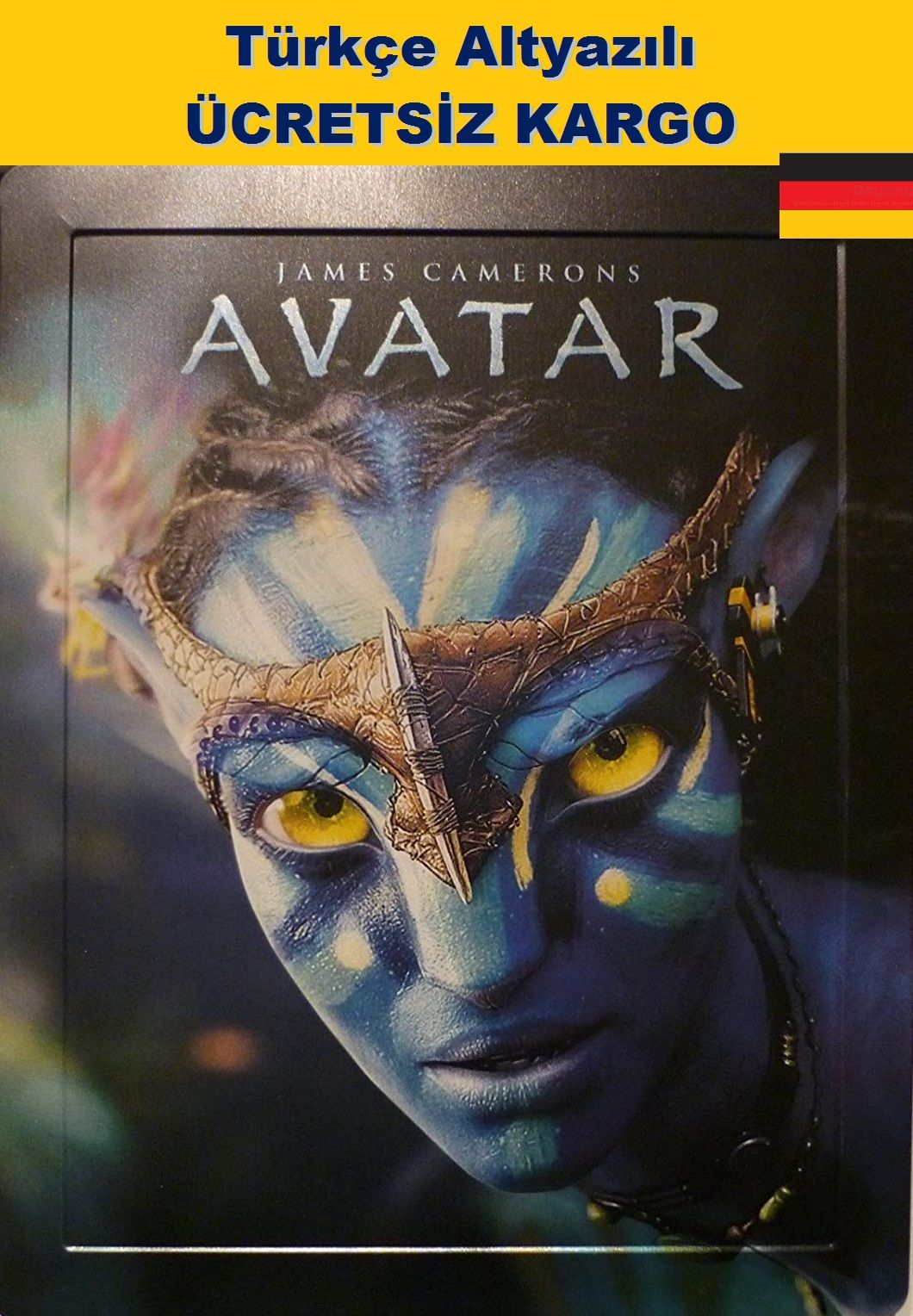 Avatar 3D+2D Blu-Ray Holagram Kapak TEK DİSK İzleme Seçeneği DVD