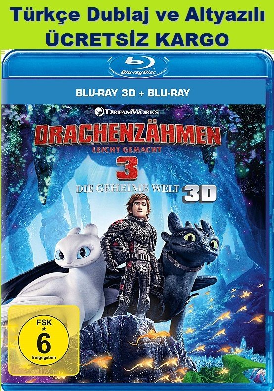 How To Train Your Dragon The Hidden World - Ejderhanı Nasıl Eğitirsin Gizli Dünya 3D+2D Blu-Ray