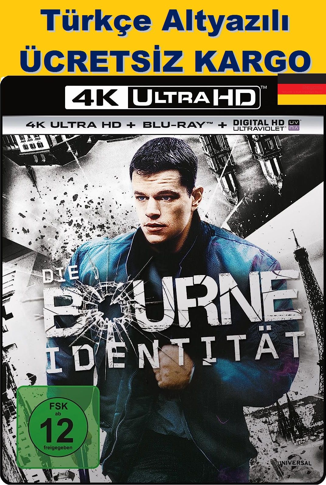 The Bourne Identity - Geçmişi Olmayan Adam 4K Ultra HD 2 Disk