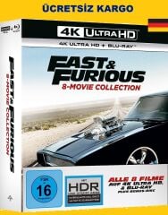 Fast & Furious - 8-Movie Collection 4K Ultra HD+Blu-Ray 16 Disk Box Set