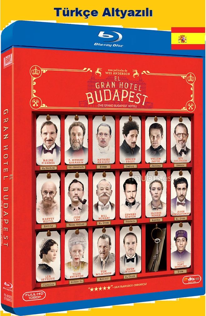 The Grand Budapest Hotel - Büyük Budapeşte Oteli Blu-Ray