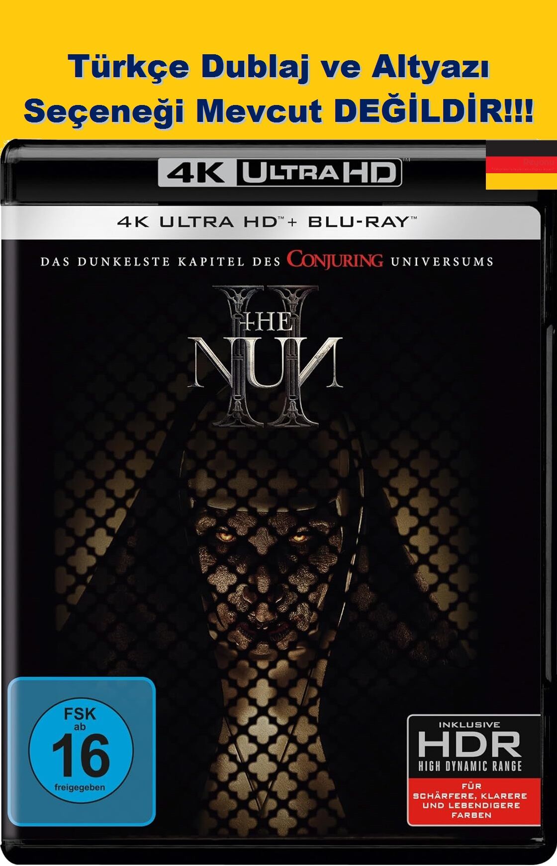 The Nun II - Dehşetin Yüzü 2 4K Ultra HD+Blu-Ray 2 Disk