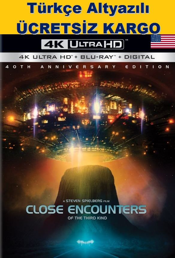 Close Encounters 40.Yıl Özel Vers. 4K Ultra HD + Blu-Ray 2 Disk