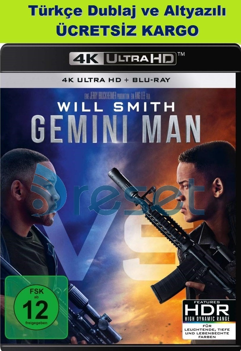Gemini Man - İkizler Projesi 4K Ultra HD+Blu-Ray 2 Disk