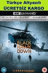 Black Hawk Down - Kara Şahin Düştü 4K Ultra HD+Blu-Ray 3 Disk Karton Kılıflı