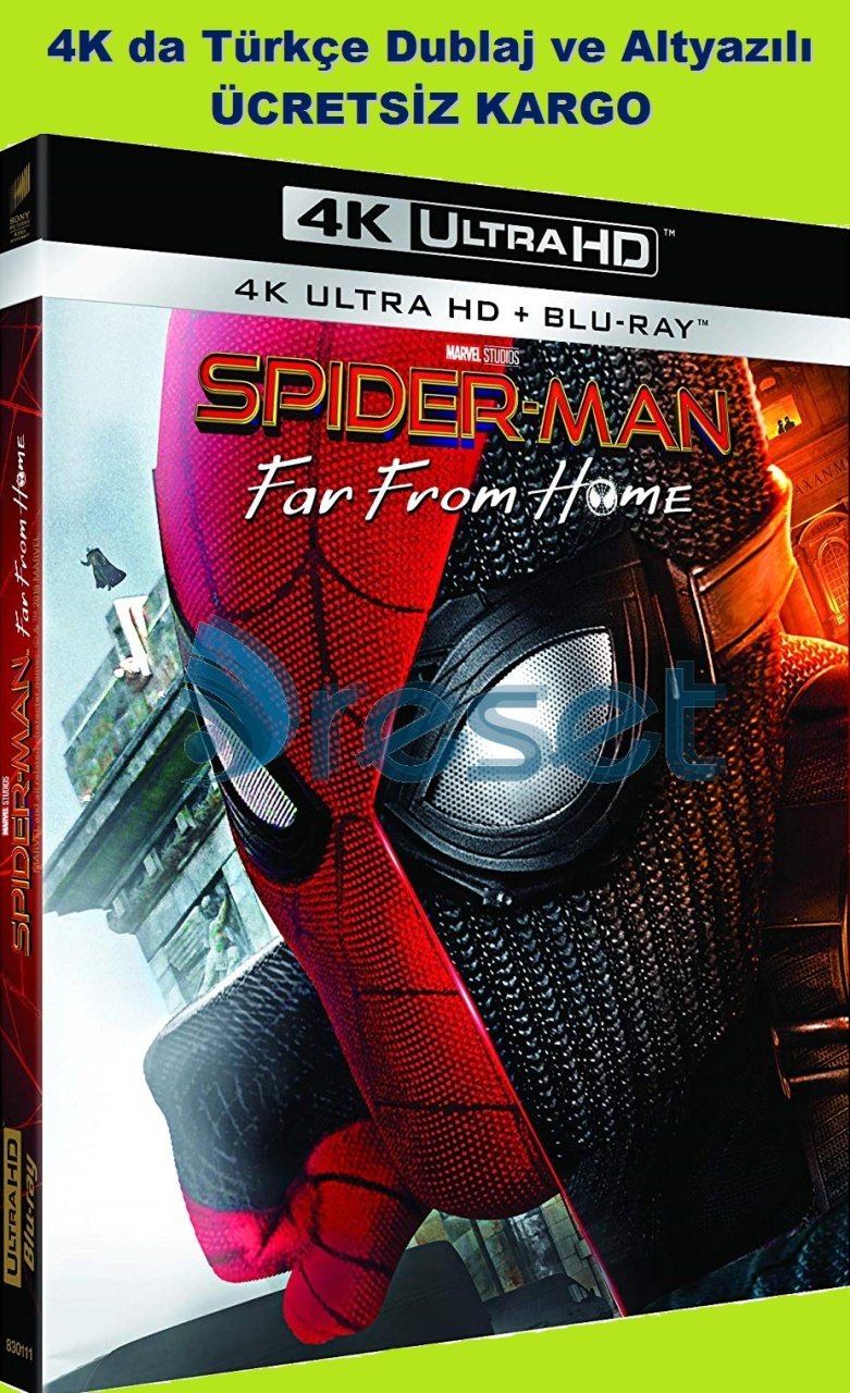 Spider-Man Far From Home - Örümcek Adam Evden Uzakta 4K Ultra HD+Blu-Ray 2 Disk