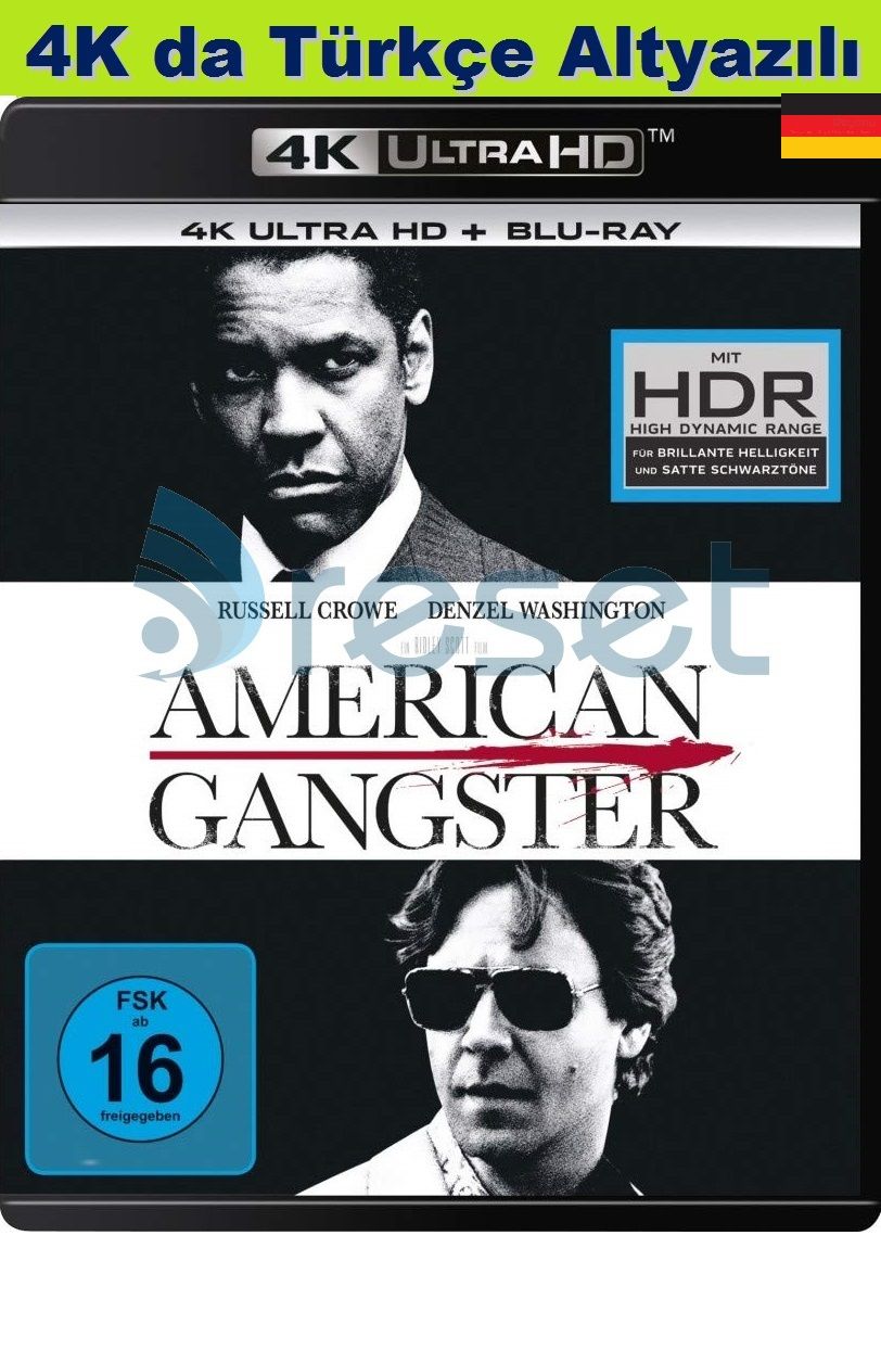 American Gangster - Amerikan Gangsteri 4K Ultra HD+Blu-Ray 2 Disk
