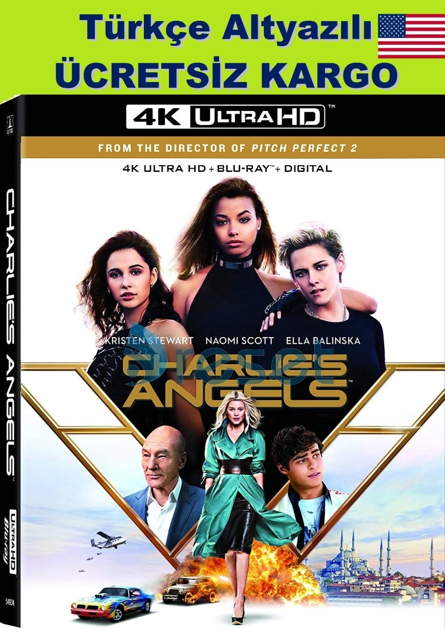 Charlie's Angels - Charlie'nin Melekleri 2019 4K Ultra HD+Blu-Ray 2 Disk Karton Kılflı