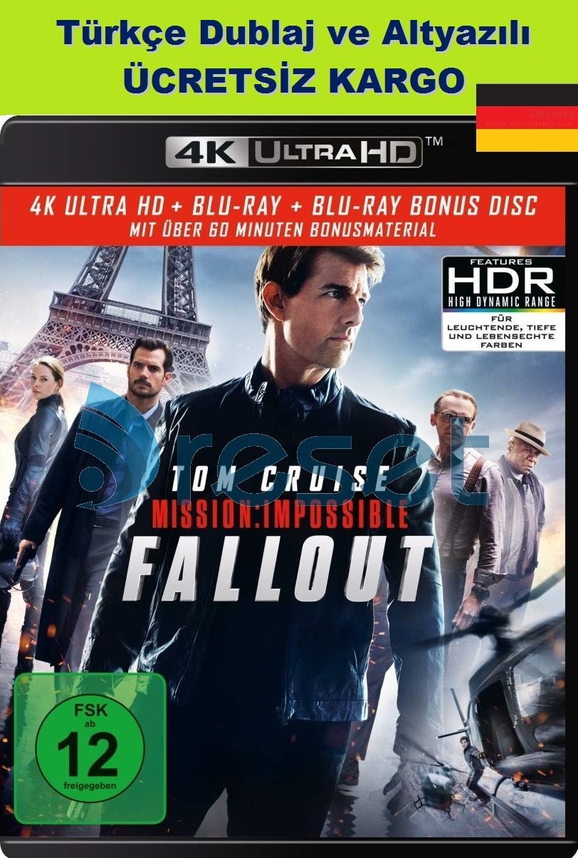 Mission Impossible: Fallout - Mission Impossible: Yansımalar 4K Ultra HD 3 Disk