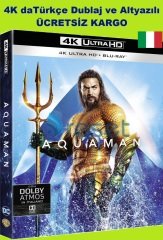 Aquaman 4K Ultra HD + Blu-Ray 2 Disk Karton Kılıflı
