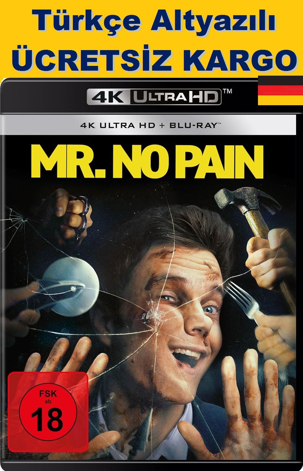 Novocaine - Acıya Yer Yok 4K Ultra HD+Blu-Ray 2 Disk
