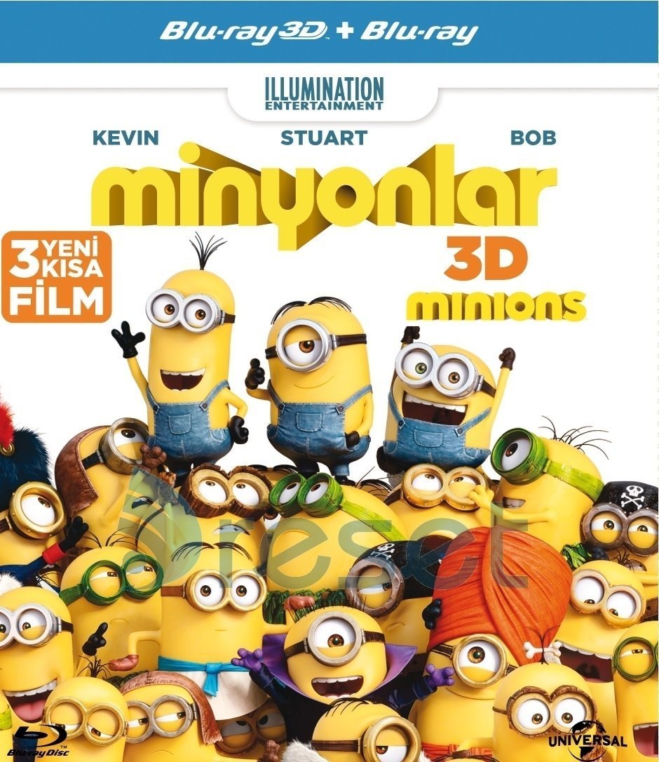 Minions - Minyonlar 3D+2D Blu-Ray 2 Disk Combo