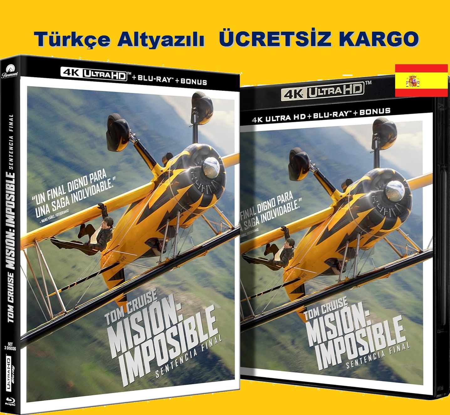Mission Impossible Final Reckoning – Son Hesaplaşma 4K Ultra HD+Blu-Ray+Bonus 3 Diskli Karton Kılıflı