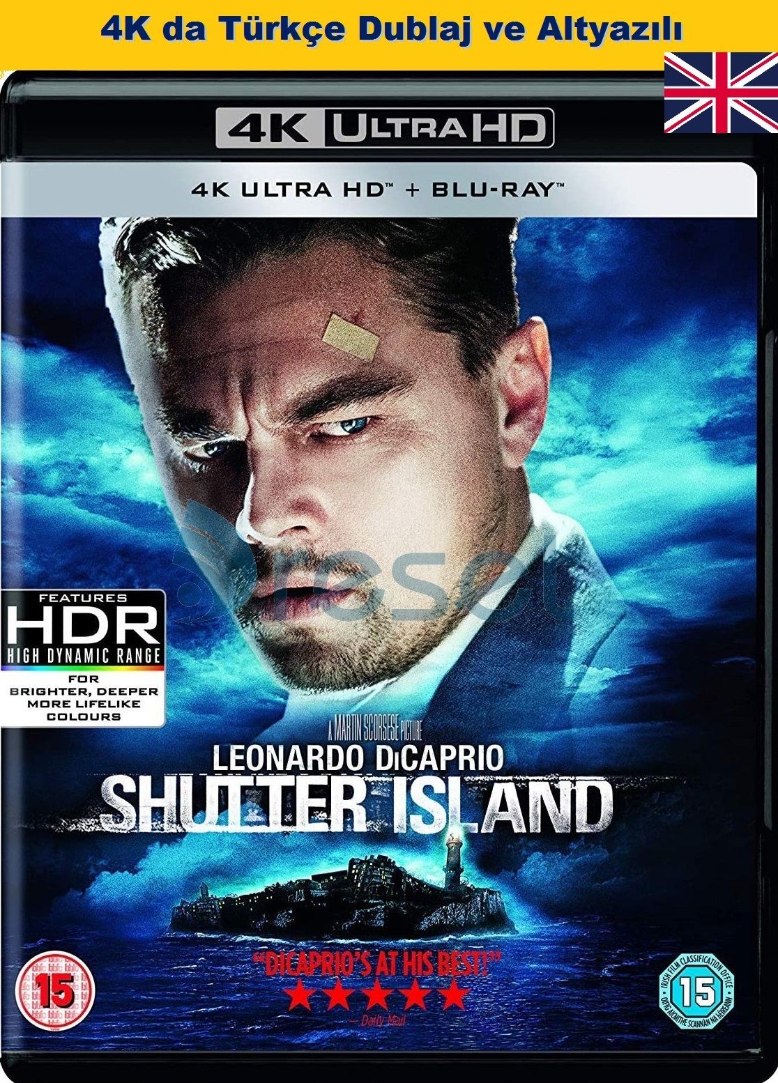 Shutter Island - Zindan Adası 4K Ultra HD+Blu-Ray 2 Disk