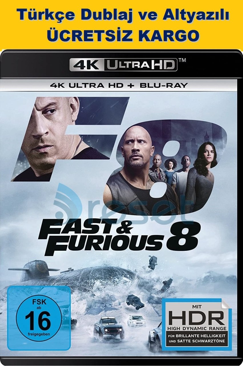 Fast And Furious 8 - Hızlı ve Öfkeli 8 4K Ultra HD + Blu-Ray 2 Disk