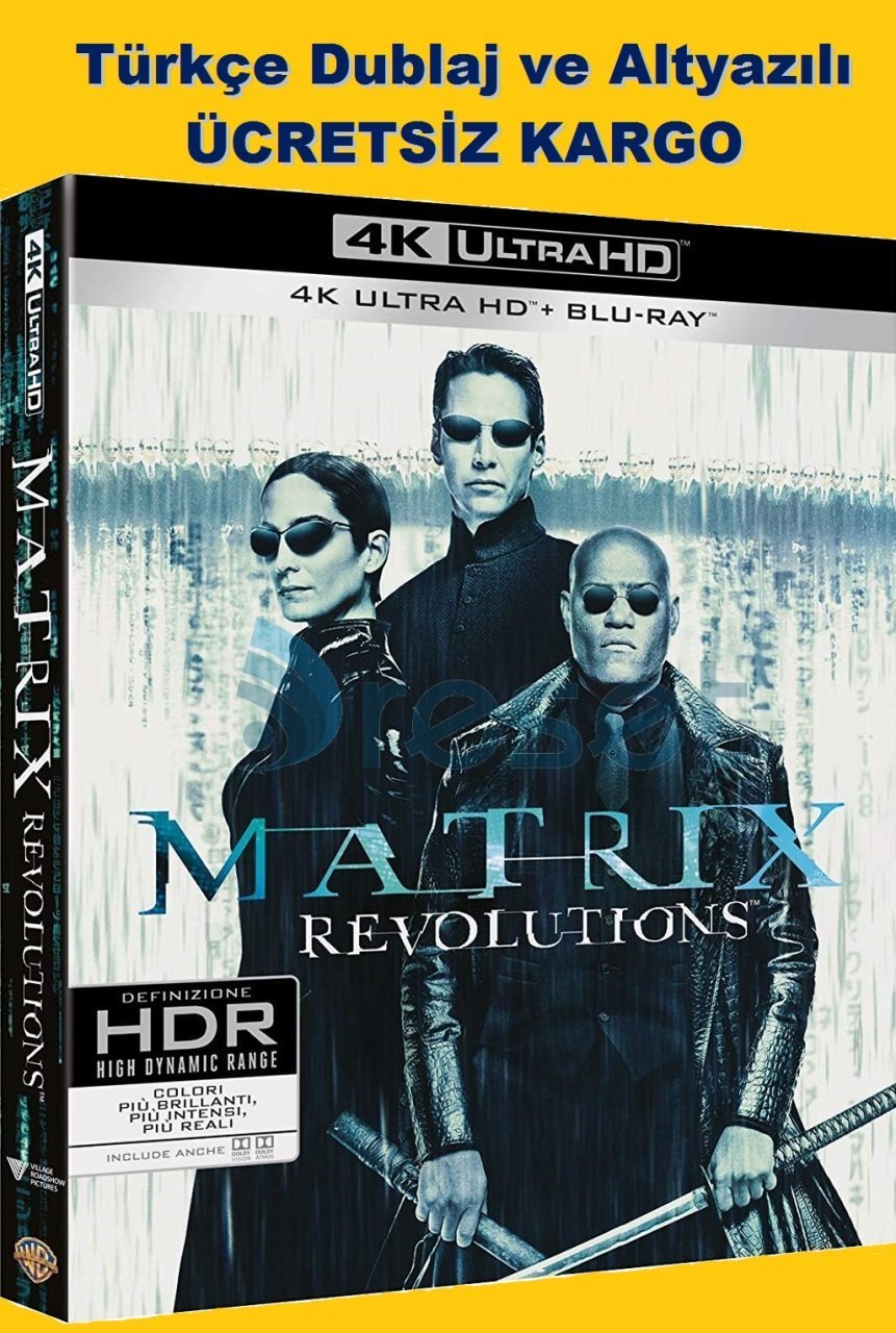 Matrix Revolutions 4K Ultra HD+Blu-Ray+Bonus 3 Disk