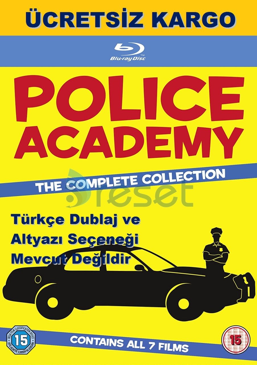 Police Academy The Complete Collection 7 Film Blu-Ray Karton Kılıflı