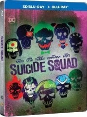 Suicide Squad - Gerçek Kötüler Steelbook 3D+2D Blu-Ray 2 Disk