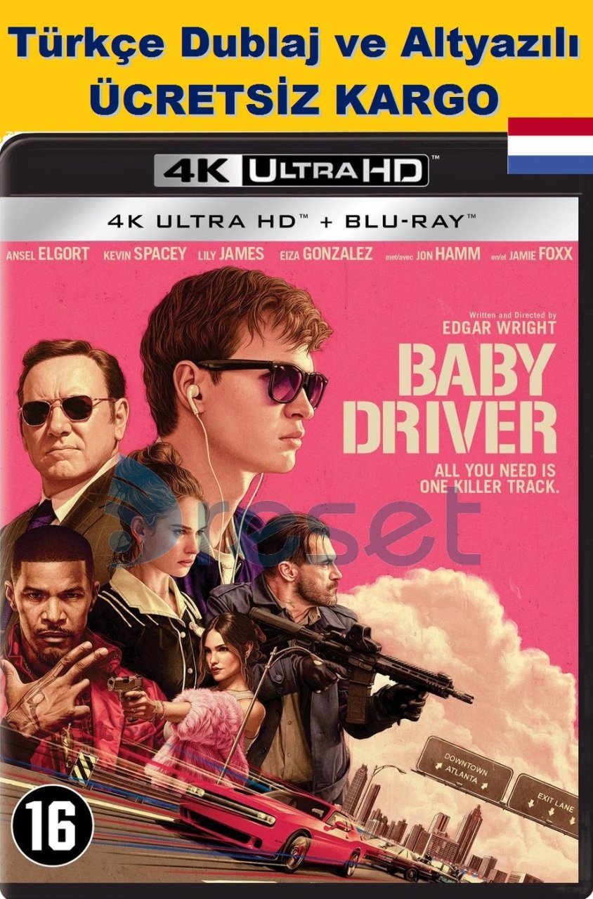 Baby Driver - Tam Gaz 4K Ultra HD + Blu-Ray