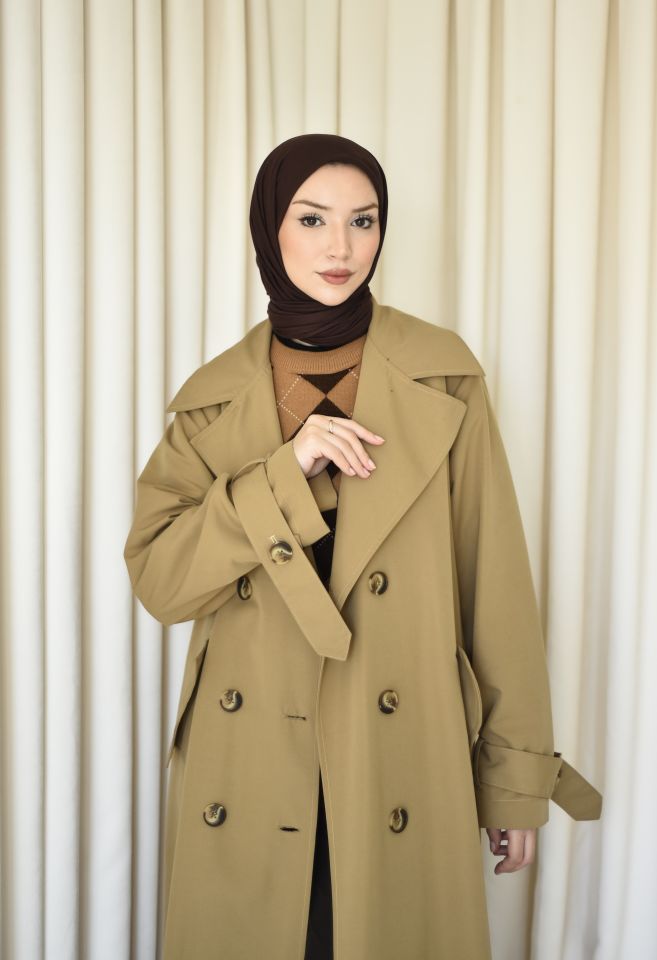 Oversize Trenc - Camel