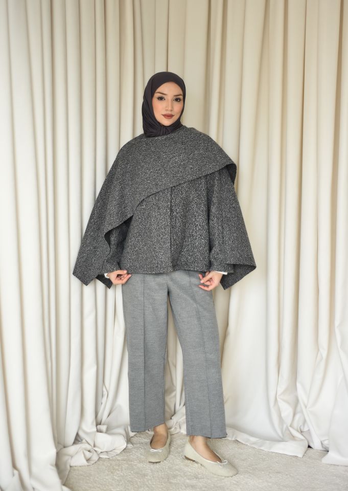 Şallı Hırka - Gri