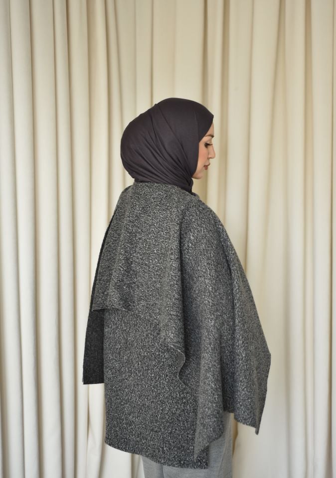 Şallı Hırka - Gri