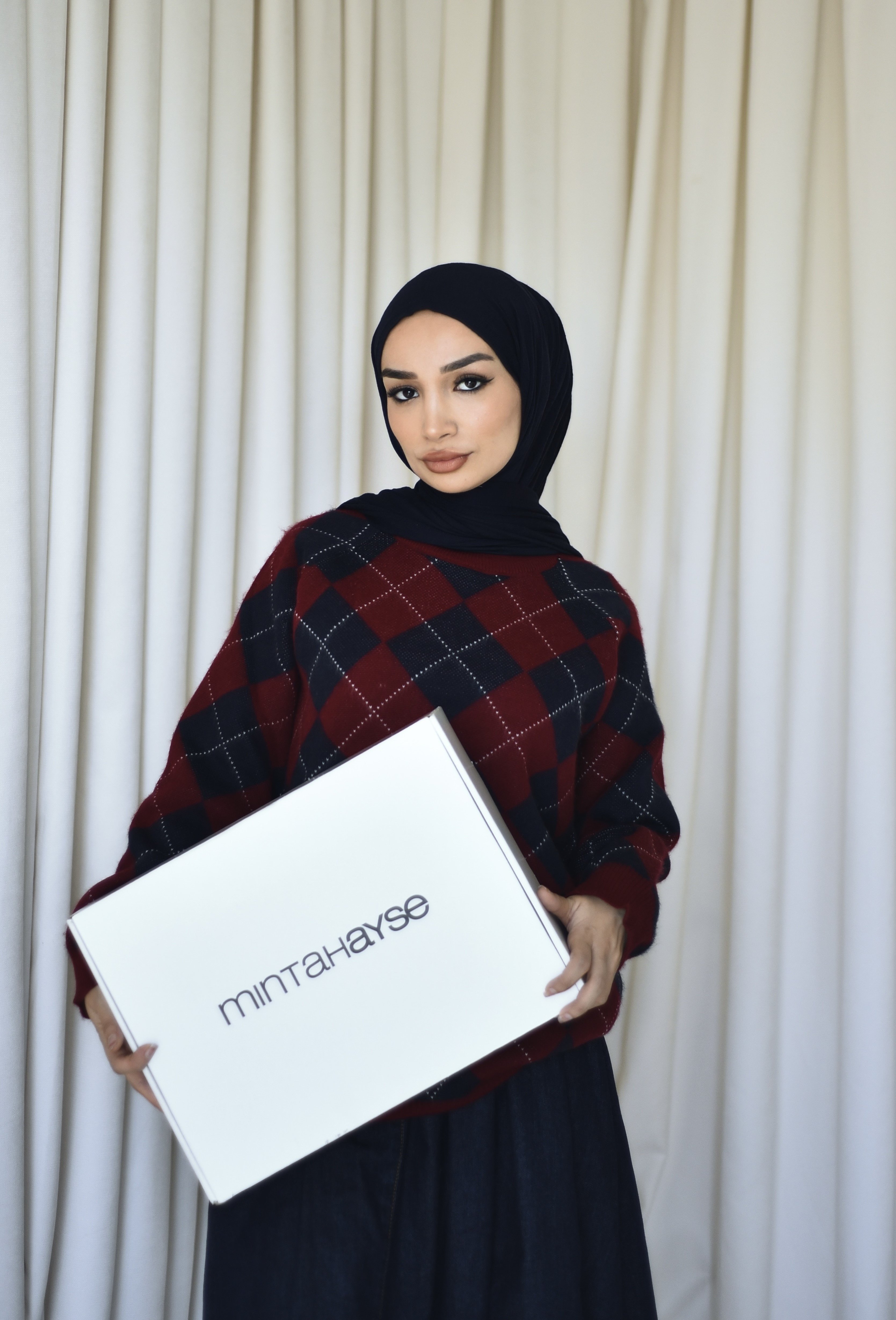 Kareli Kazak - Lacivert