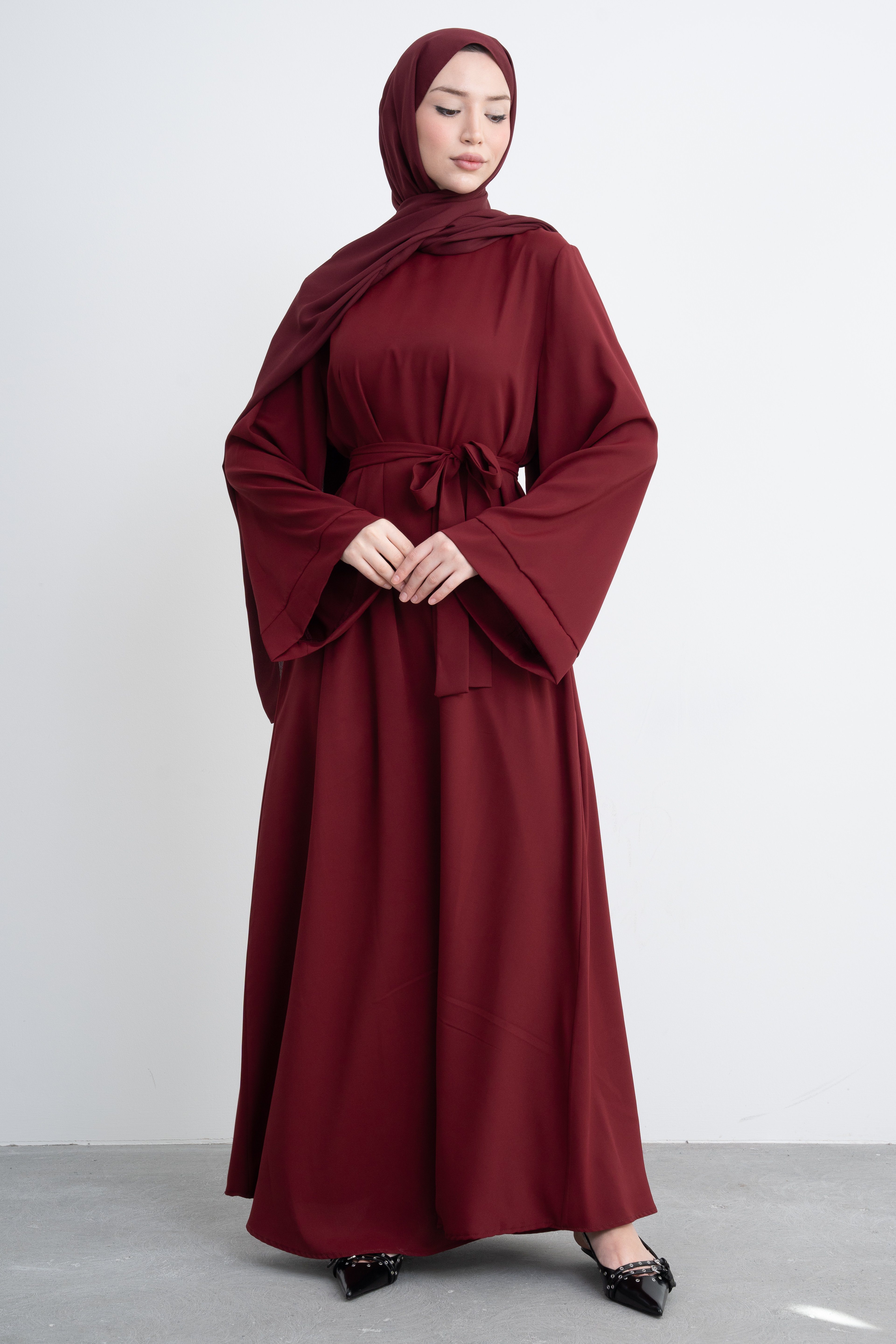 Hijab Kuşaklı Salaş Elbise