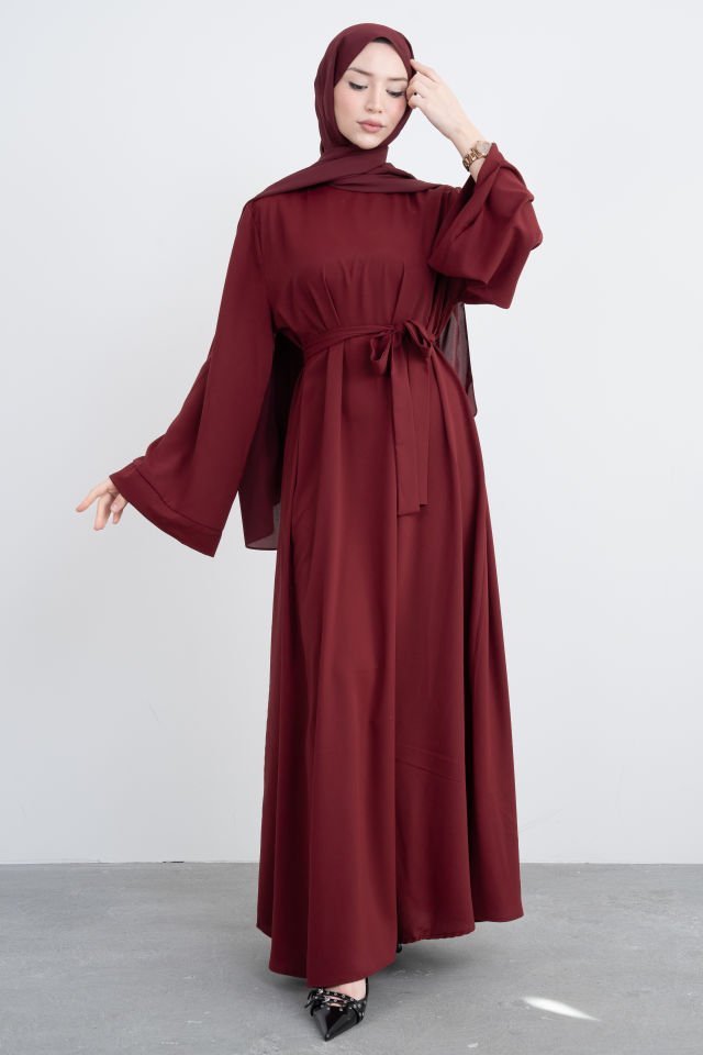 Hijab Kuşaklı Salaş Elbise