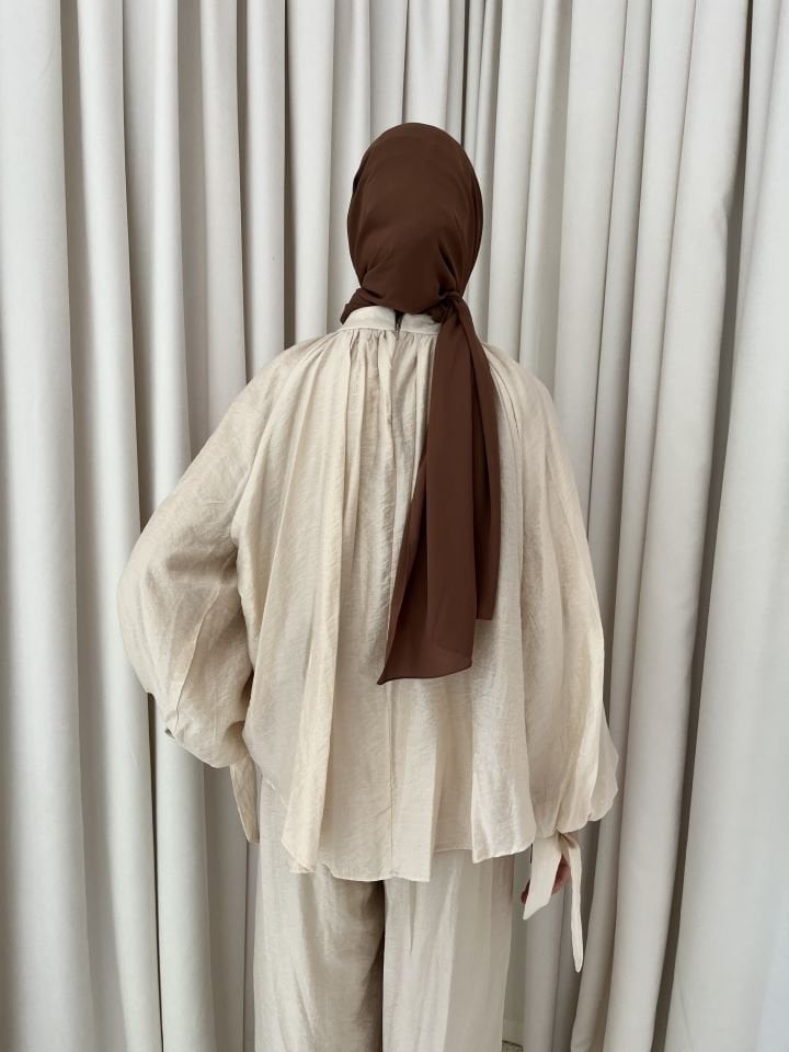 Linen Duru Pantolonlu Takım