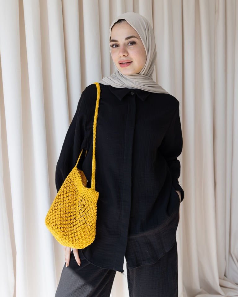 Mira Müslin Takım - Siyah