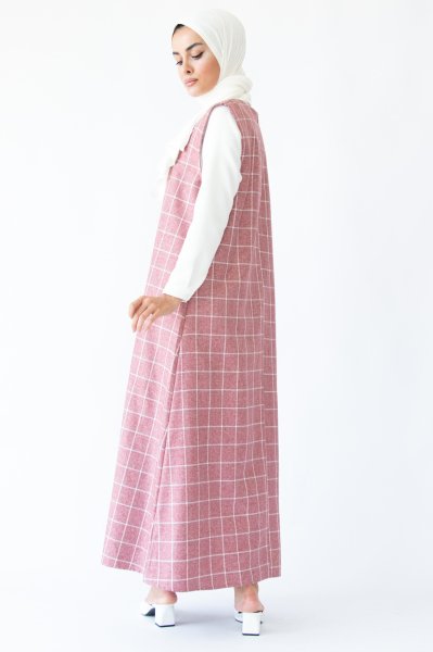 KOYU PEMBE KARELİ JİLE