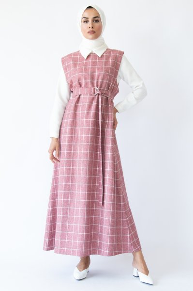 KOYU PEMBE KARELİ JİLE