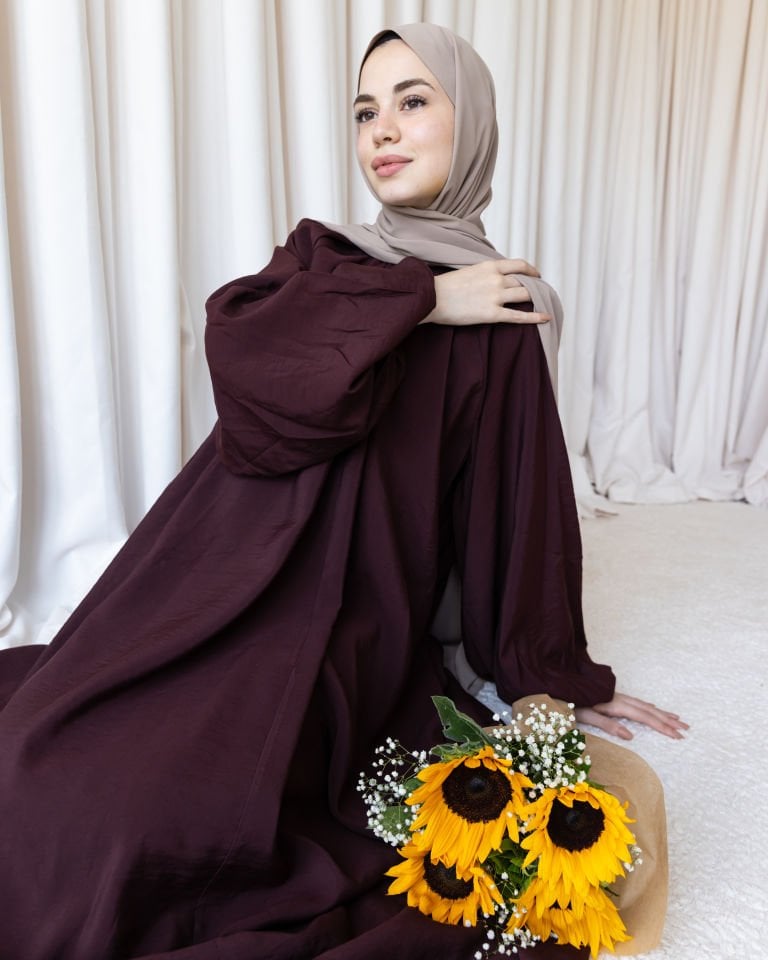 Modal Kumaş Balon Elbise